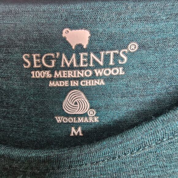 Segments Womens Merino Wool Base Layer Shirt Gorpcore Size M Outdoor Casual - Picture 6 of 7